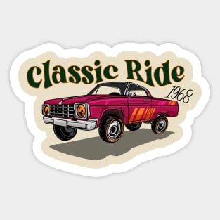 Classic Car Ride Sticker